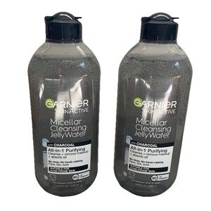 Garnier Skinactive Micellar Cleansing Jelly Water Charcoal Purifying 2 Bottles